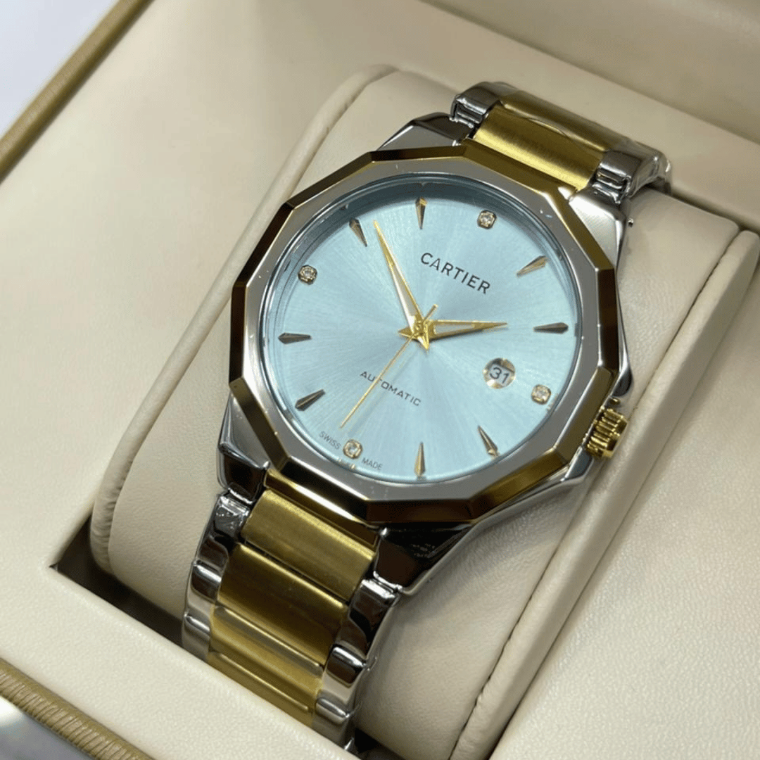 Luxury Sky Blue Dial Two-Tone