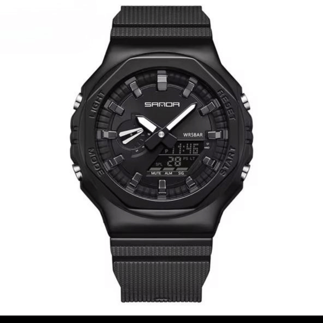 Sanda WR50M Military  Dual Display Watch