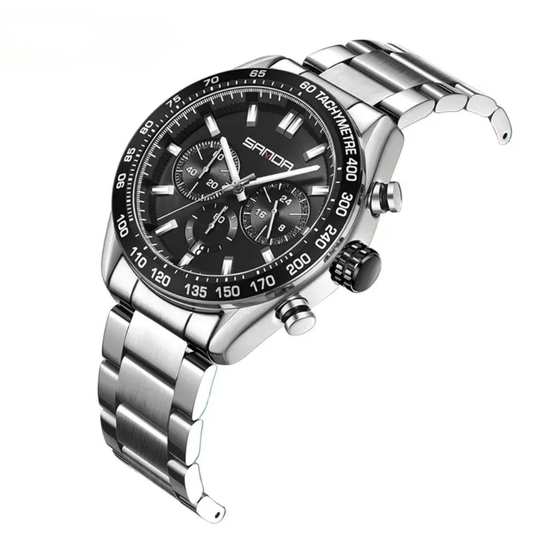 Sanda Chronograph Stainless Steel Watch