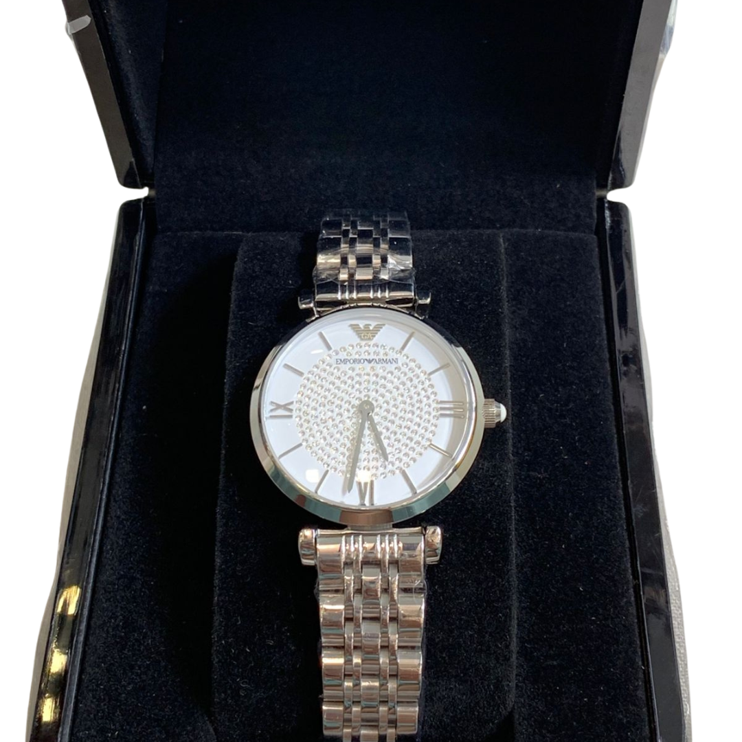 Classic Silver Stainless Steel Wristwatch