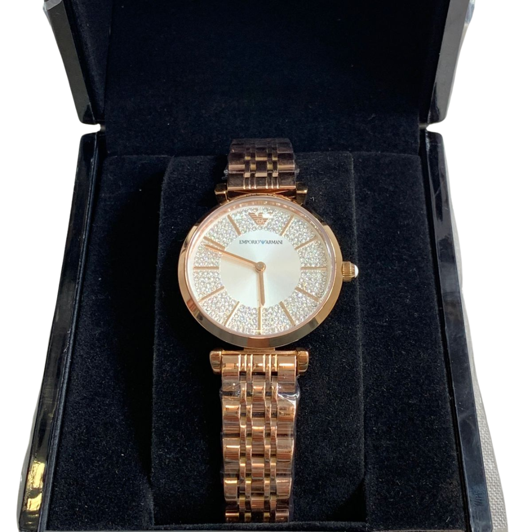 Luxury Rose Gold Diamond Wristwatch